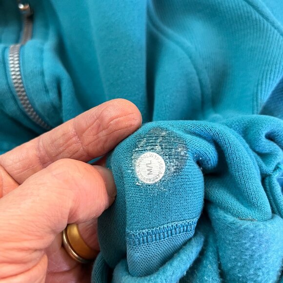 Lululemon M/L Scuba Oversized Funnel Neck Half-Zip Oceanic Blue *Flaw - Picture 3 of 14